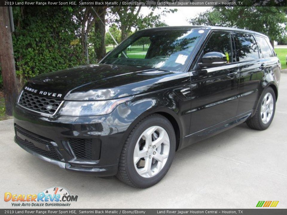 2019 Land Rover Range Rover Sport HSE Santorini Black Metallic / Ebony/Ebony Photo #10