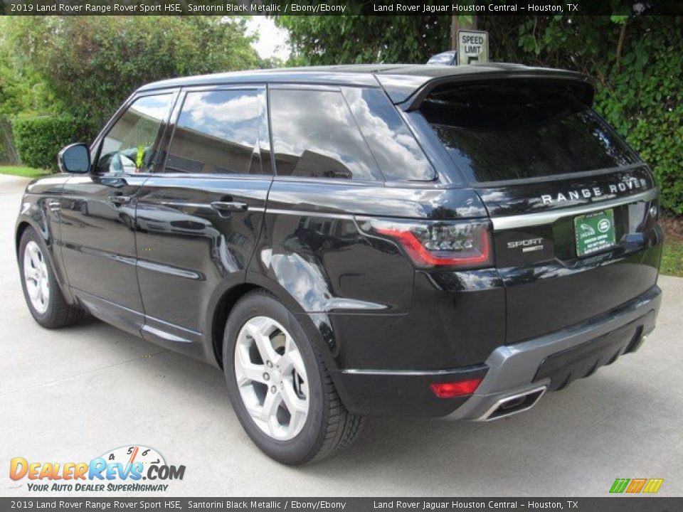 2019 Land Rover Range Rover Sport HSE Santorini Black Metallic / Ebony/Ebony Photo #12