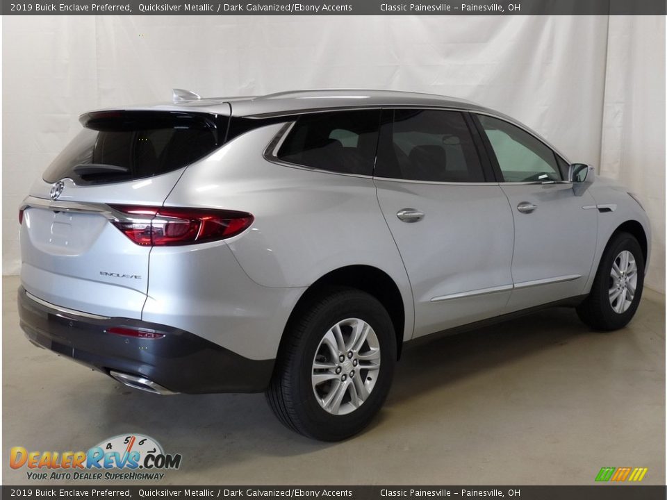2019 Buick Enclave Preferred Quicksilver Metallic / Dark Galvanized/Ebony Accents Photo #2