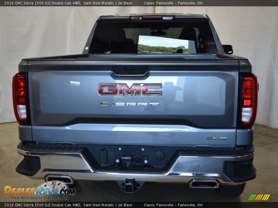 2019 GMC Sierra 1500 SLE Double Cab 4WD Satin Steel Metallic / Jet Black Photo #3