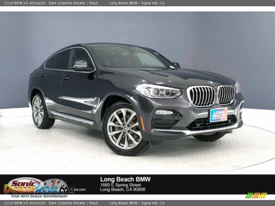 2019 BMW X4 xDrive30i Dark Graphite Metallic / Black Photo #1