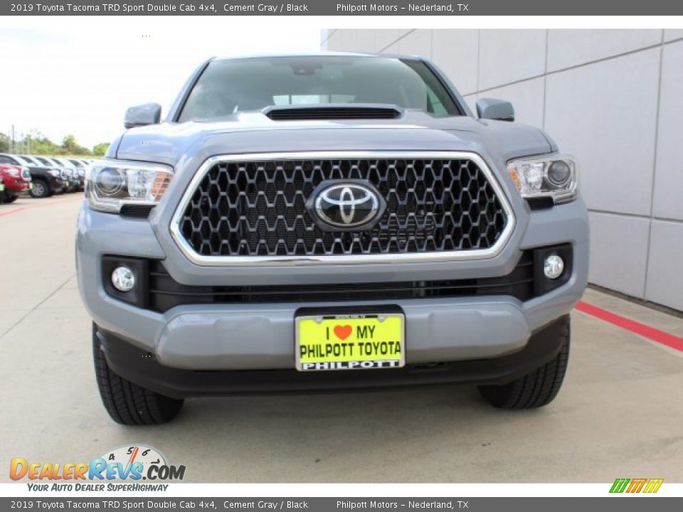 2019 Toyota Tacoma TRD Sport Double Cab 4x4 Cement Gray / Black Photo #3