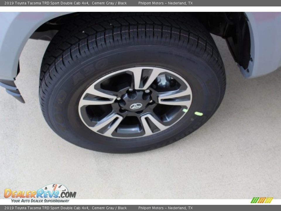 2019 Toyota Tacoma TRD Sport Double Cab 4x4 Cement Gray / Black Photo #5