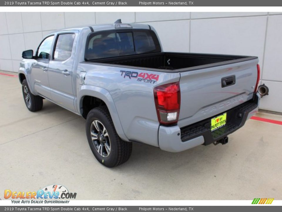 2019 Toyota Tacoma TRD Sport Double Cab 4x4 Cement Gray / Black Photo #6
