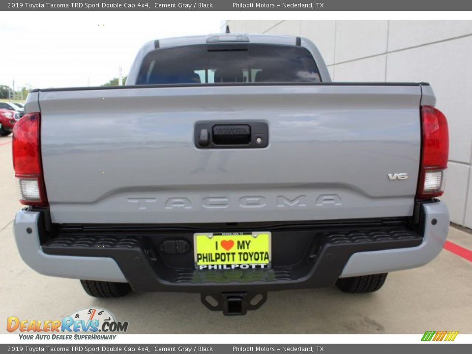 2019 Toyota Tacoma TRD Sport Double Cab 4x4 Cement Gray / Black Photo #7