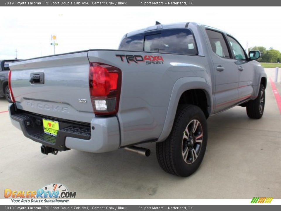 2019 Toyota Tacoma TRD Sport Double Cab 4x4 Cement Gray / Black Photo #8