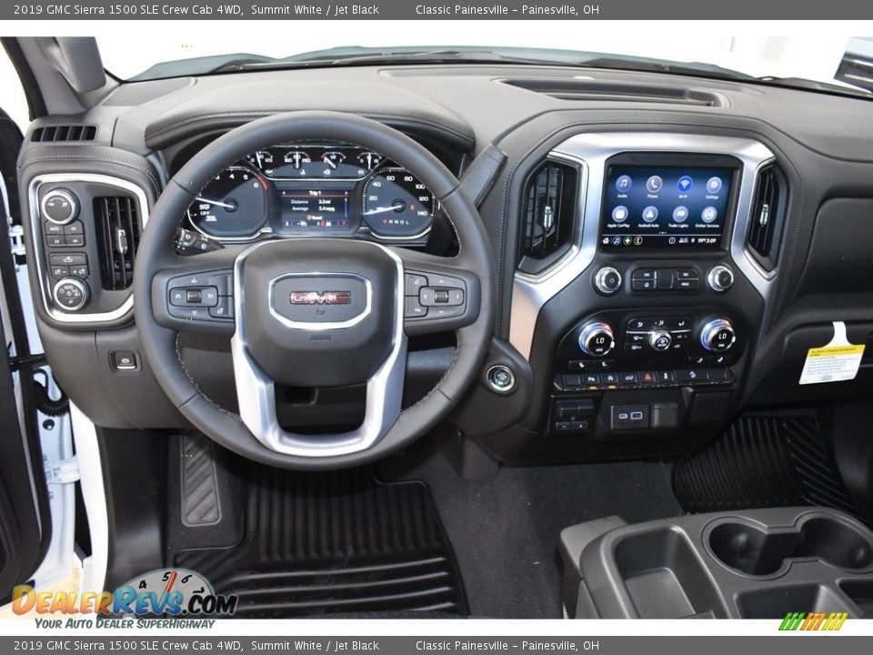 2019 GMC Sierra 1500 SLE Crew Cab 4WD Summit White / Jet Black Photo #8