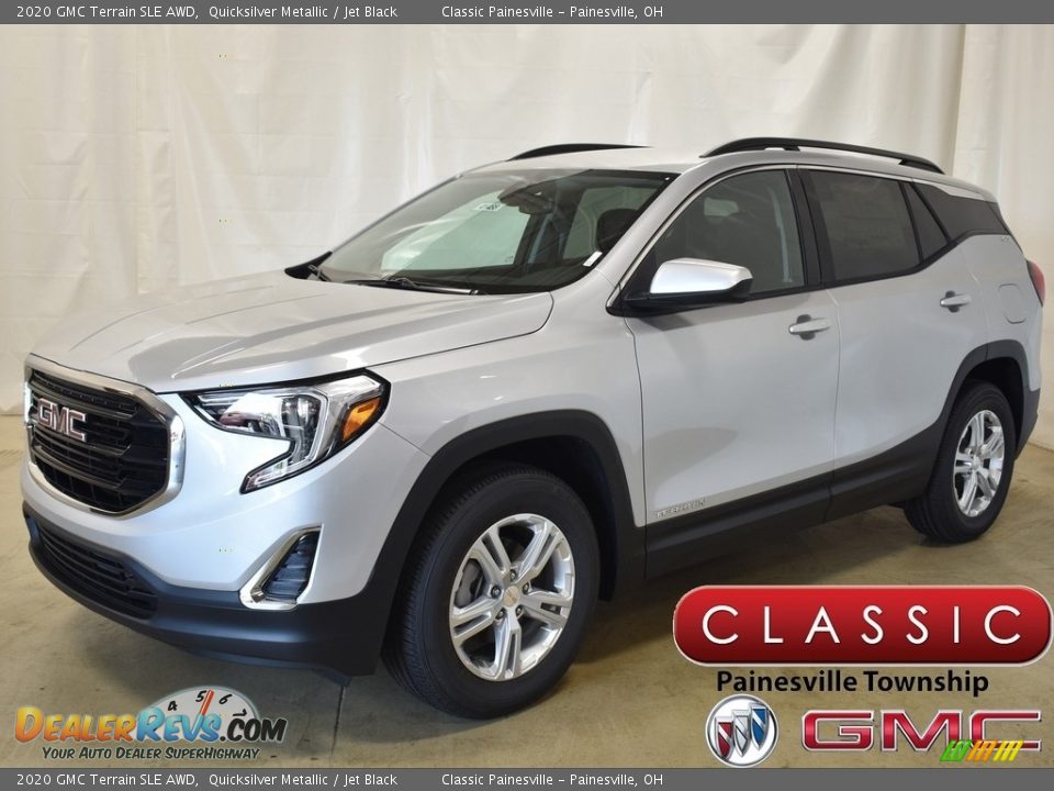 2020 GMC Terrain SLE AWD Quicksilver Metallic / Jet Black Photo #1