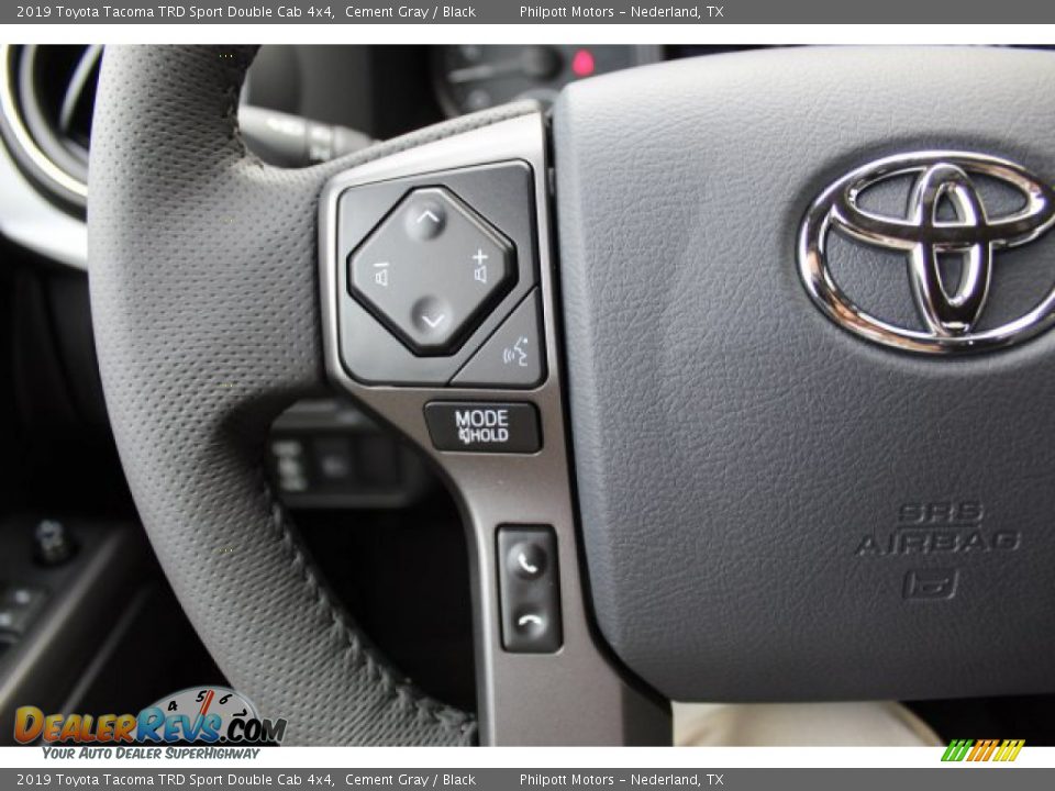 2019 Toyota Tacoma TRD Sport Double Cab 4x4 Cement Gray / Black Photo #11