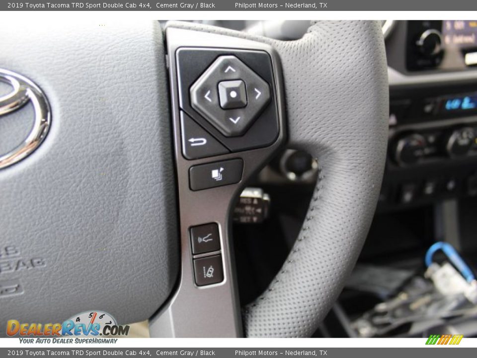 2019 Toyota Tacoma TRD Sport Double Cab 4x4 Cement Gray / Black Photo #12