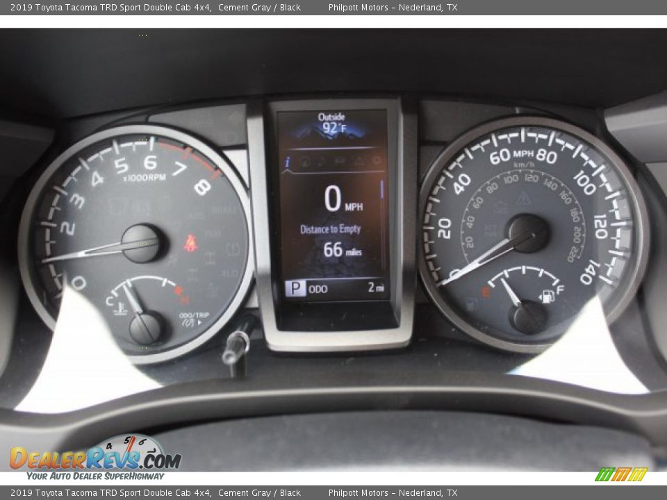 2019 Toyota Tacoma TRD Sport Double Cab 4x4 Cement Gray / Black Photo #13