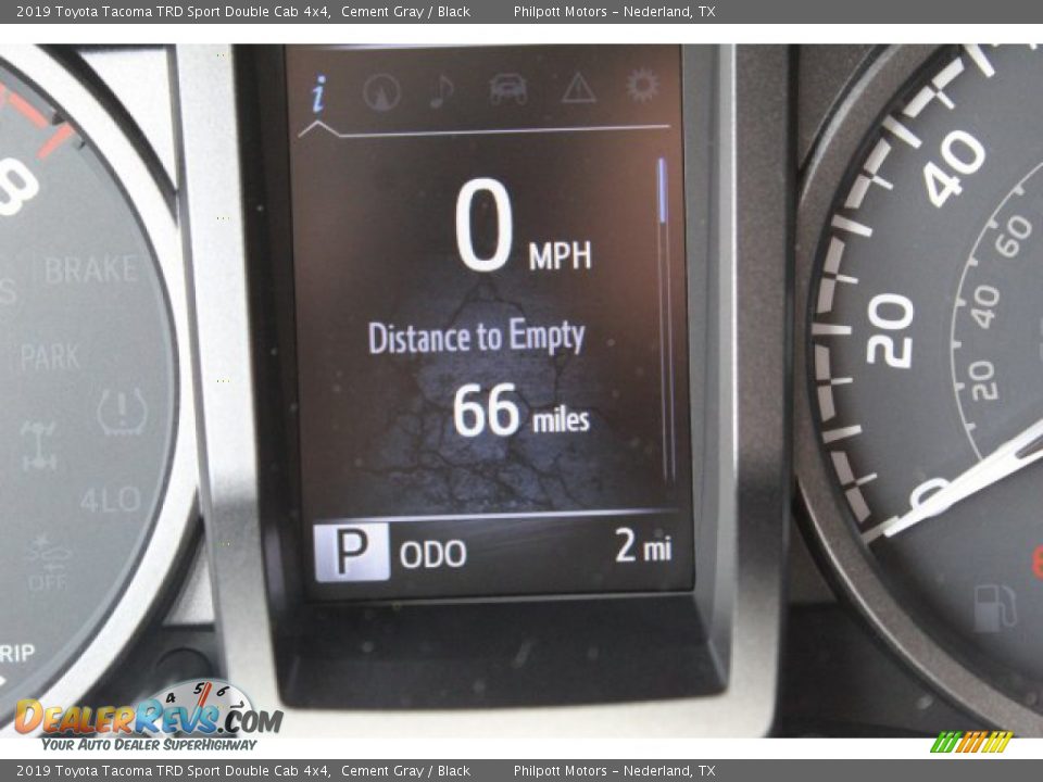2019 Toyota Tacoma TRD Sport Double Cab 4x4 Cement Gray / Black Photo #14