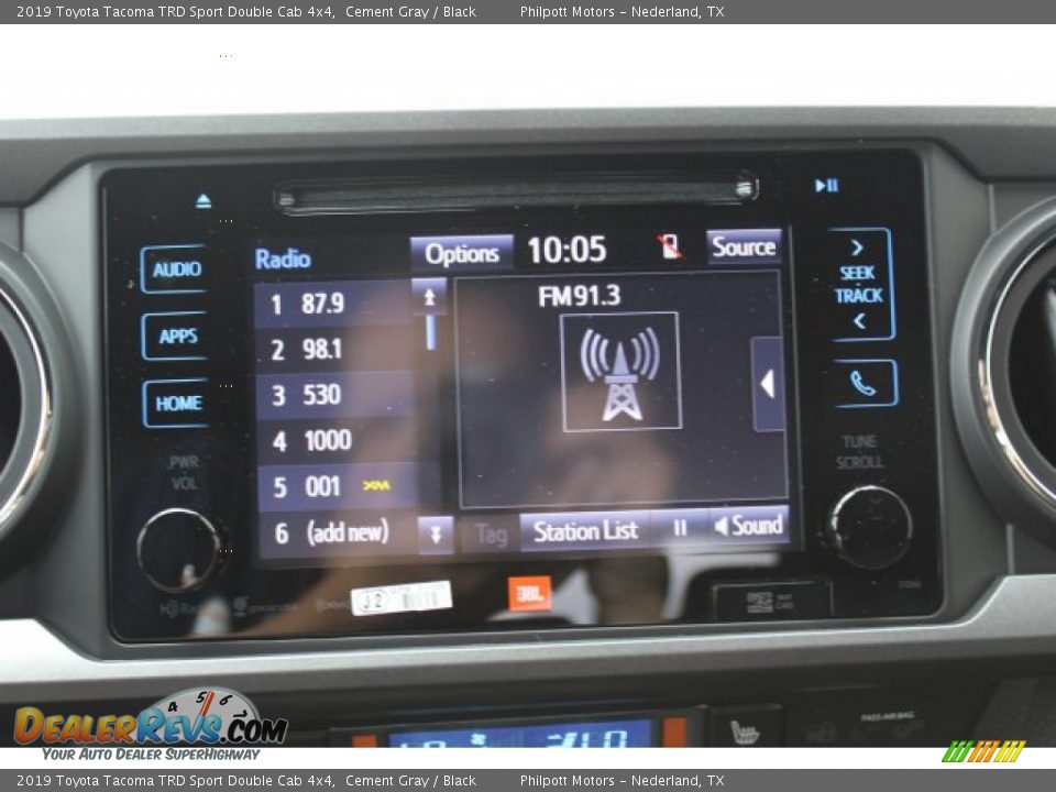 2019 Toyota Tacoma TRD Sport Double Cab 4x4 Cement Gray / Black Photo #15