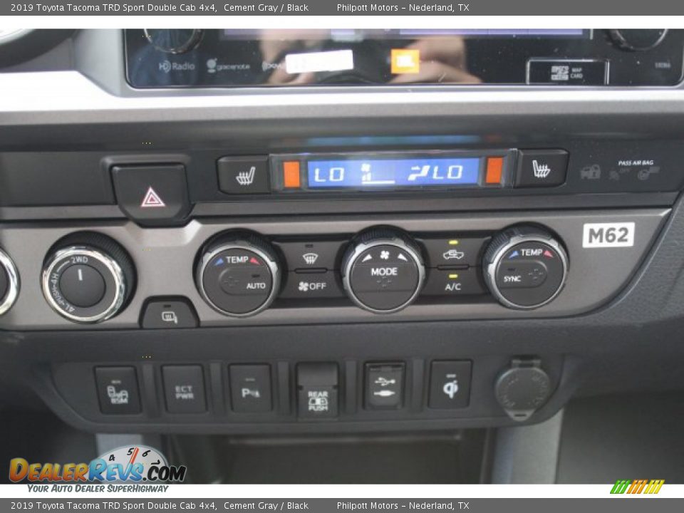 2019 Toyota Tacoma TRD Sport Double Cab 4x4 Cement Gray / Black Photo #16
