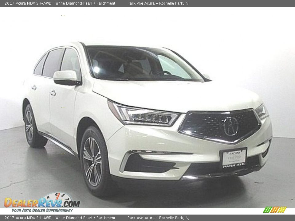 2017 Acura MDX SH-AWD White Diamond Pearl / Parchment Photo #5