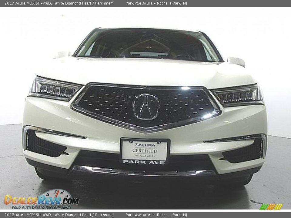 2017 Acura MDX SH-AWD White Diamond Pearl / Parchment Photo #6