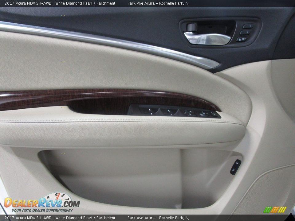 2017 Acura MDX SH-AWD White Diamond Pearl / Parchment Photo #7