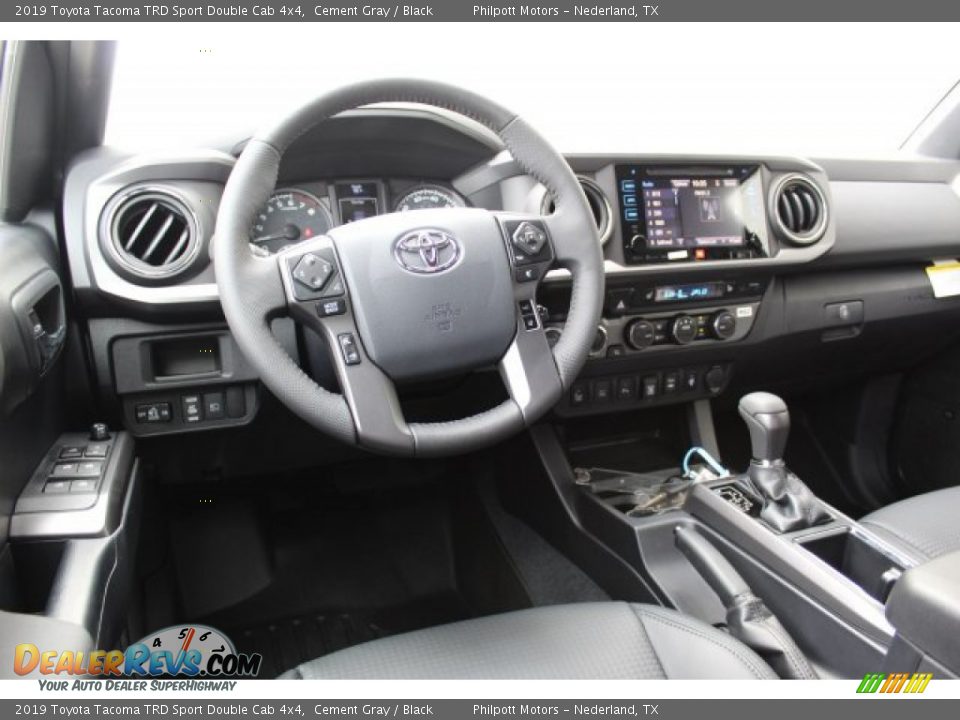 2019 Toyota Tacoma TRD Sport Double Cab 4x4 Cement Gray / Black Photo #21