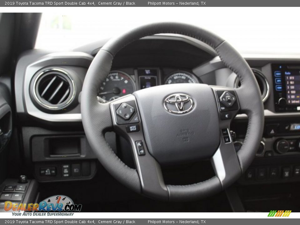 2019 Toyota Tacoma TRD Sport Double Cab 4x4 Cement Gray / Black Photo #22