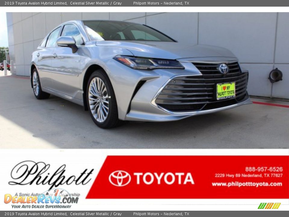 2019 Toyota Avalon Hybrid Limited Celestial Silver Metallic / Gray Photo #1