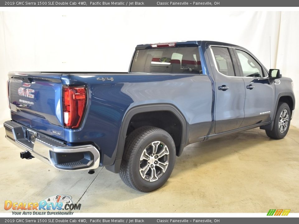 2019 GMC Sierra 1500 SLE Double Cab 4WD Pacific Blue Metallic / Jet Black Photo #2
