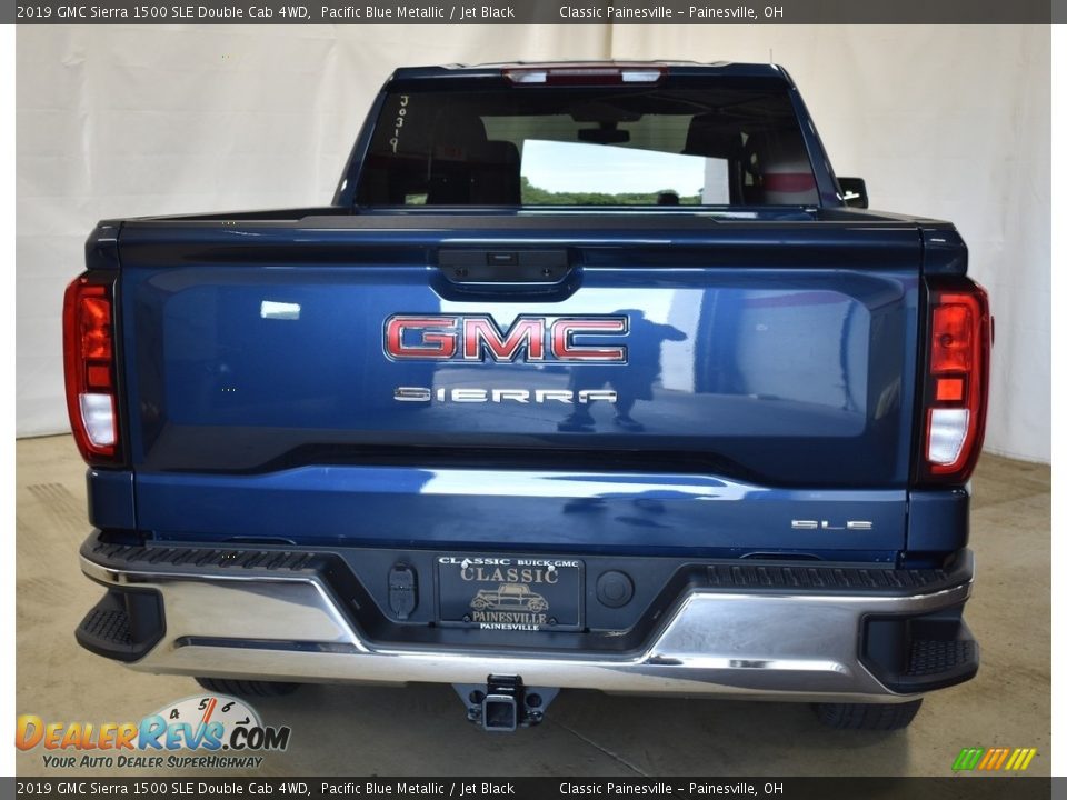 2019 GMC Sierra 1500 SLE Double Cab 4WD Pacific Blue Metallic / Jet Black Photo #3