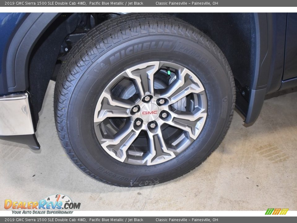 2019 GMC Sierra 1500 SLE Double Cab 4WD Pacific Blue Metallic / Jet Black Photo #5