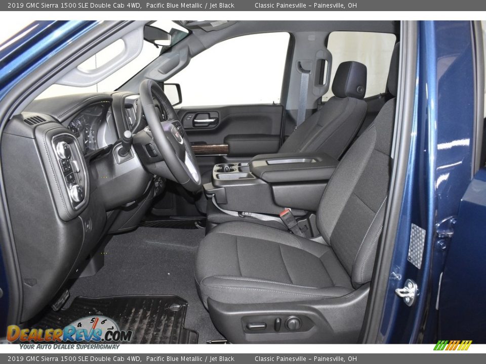 2019 GMC Sierra 1500 SLE Double Cab 4WD Pacific Blue Metallic / Jet Black Photo #6