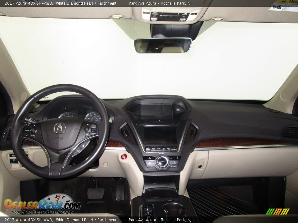 2017 Acura MDX SH-AWD White Diamond Pearl / Parchment Photo #26
