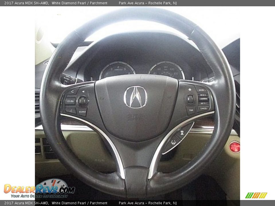 2017 Acura MDX SH-AWD White Diamond Pearl / Parchment Photo #27