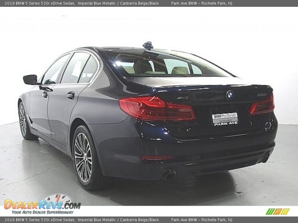 2019 BMW 5 Series 530i xDrive Sedan Imperial Blue Metallic / Canberra Beige/Black Photo #2