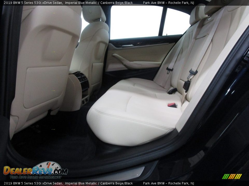 2019 BMW 5 Series 530i xDrive Sedan Imperial Blue Metallic / Canberra Beige/Black Photo #12
