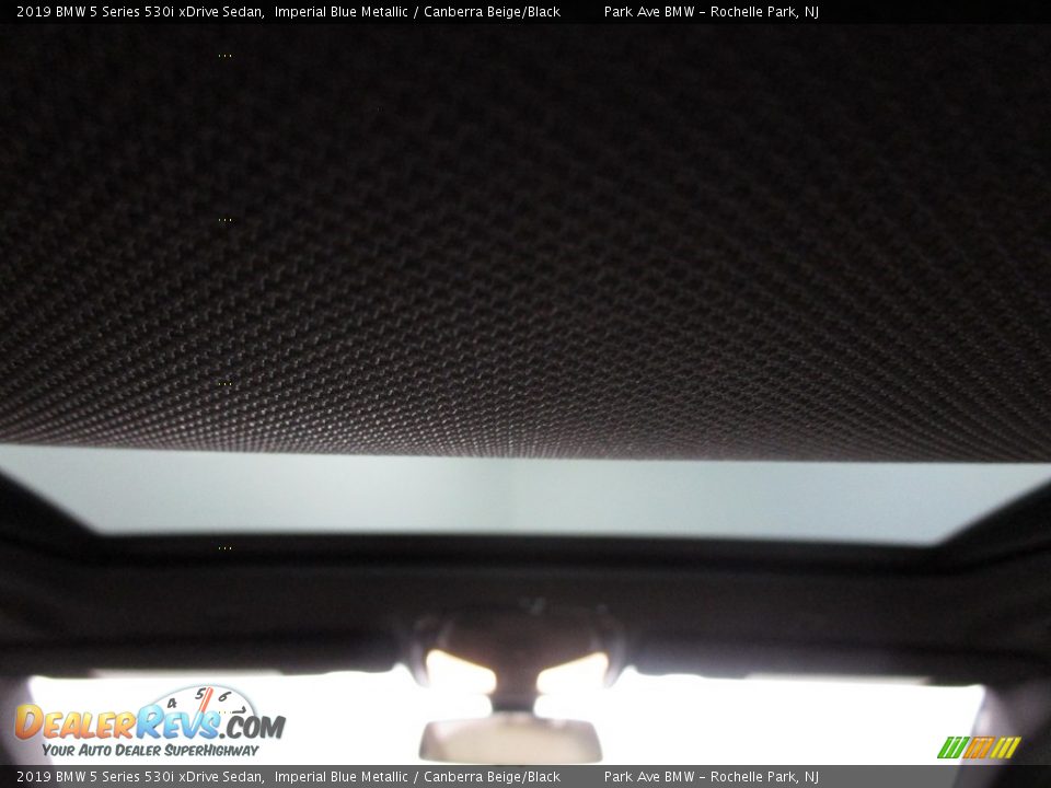 2019 BMW 5 Series 530i xDrive Sedan Imperial Blue Metallic / Canberra Beige/Black Photo #21