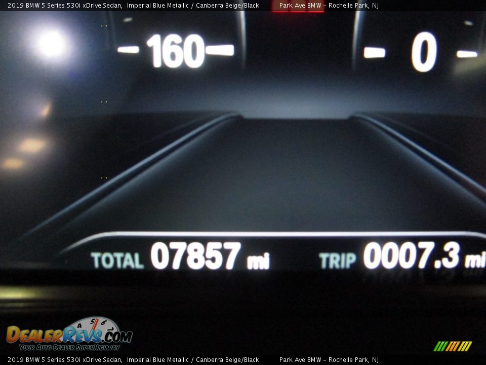 2019 BMW 5 Series 530i xDrive Sedan Imperial Blue Metallic / Canberra Beige/Black Photo #24