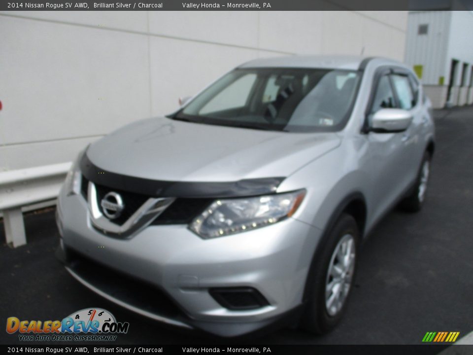 2014 Nissan Rogue SV AWD Brilliant Silver / Charcoal Photo #10