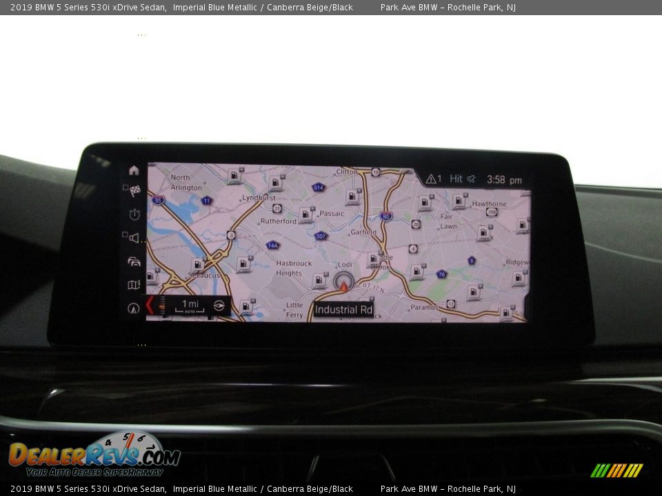 2019 BMW 5 Series 530i xDrive Sedan Imperial Blue Metallic / Canberra Beige/Black Photo #25