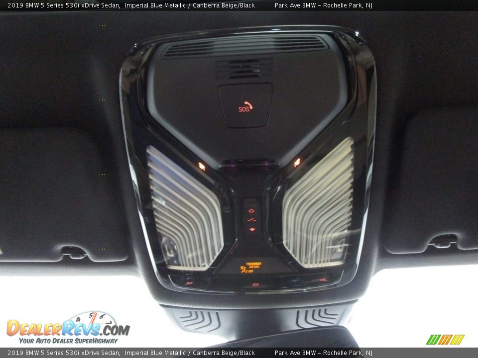 2019 BMW 5 Series 530i xDrive Sedan Imperial Blue Metallic / Canberra Beige/Black Photo #27