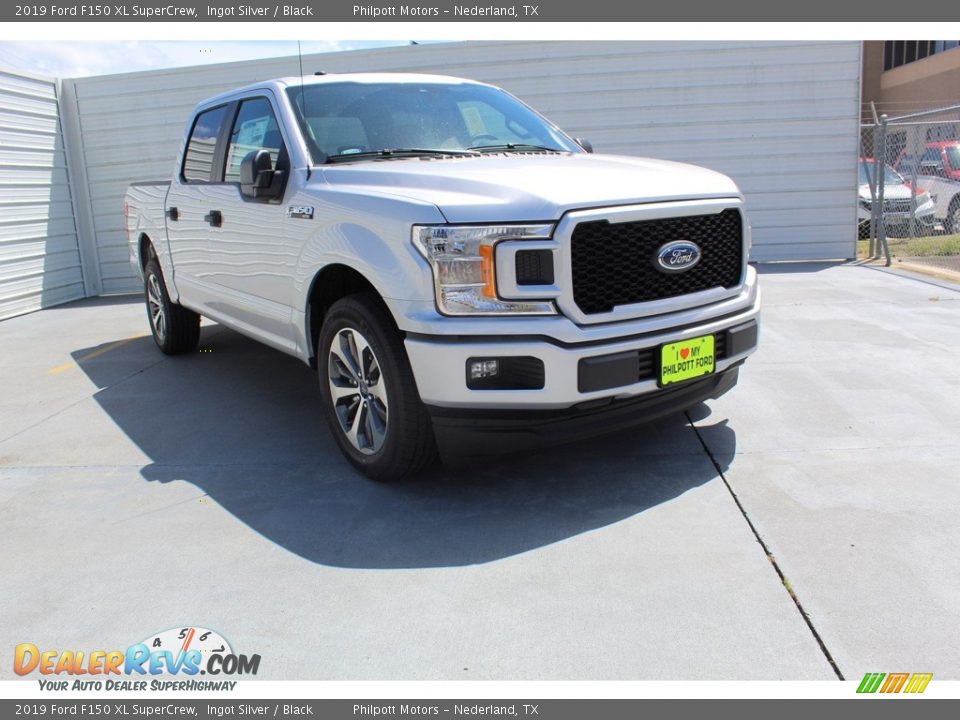 2019 Ford F150 XL SuperCrew Ingot Silver / Black Photo #2
