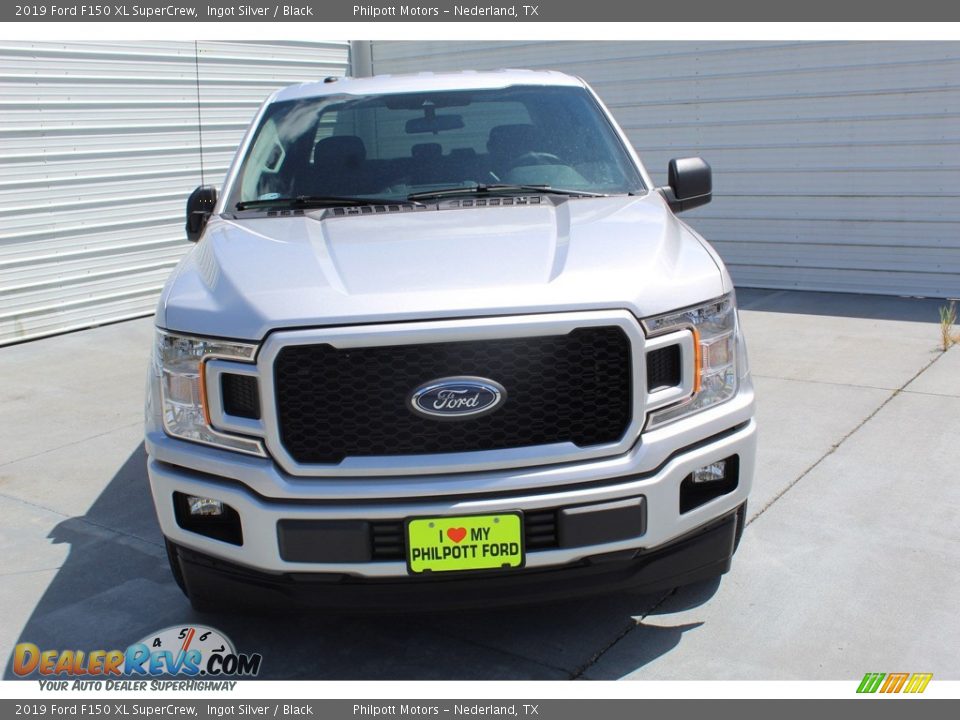 2019 Ford F150 XL SuperCrew Ingot Silver / Black Photo #3