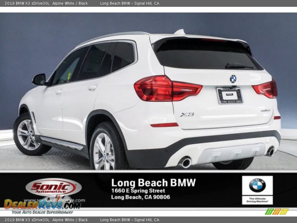 2019 BMW X3 sDrive30i Alpine White / Black Photo #2