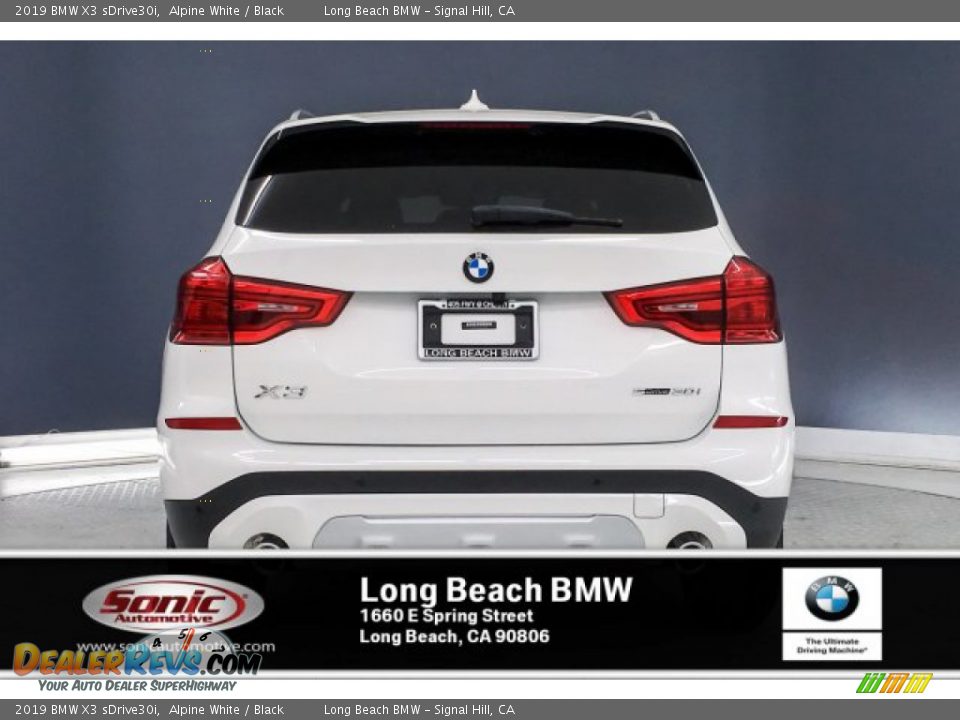 2019 BMW X3 sDrive30i Alpine White / Black Photo #3