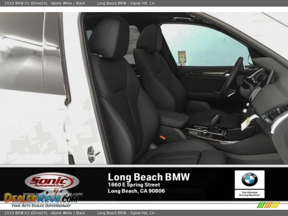 2019 BMW X3 sDrive30i Alpine White / Black Photo #5