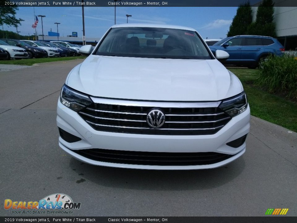 2019 Volkswagen Jetta S Pure White / Titan Black Photo #2