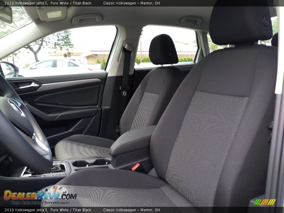 2019 Volkswagen Jetta S Pure White / Titan Black Photo #3