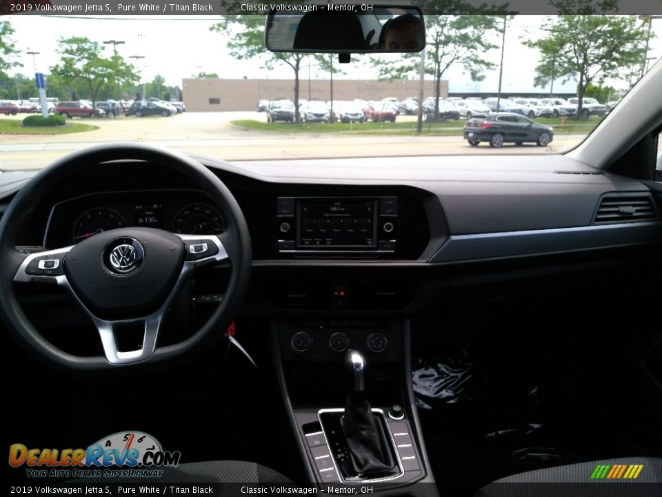2019 Volkswagen Jetta S Pure White / Titan Black Photo #4