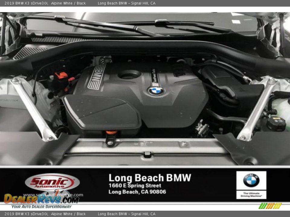 2019 BMW X3 sDrive30i Alpine White / Black Photo #8