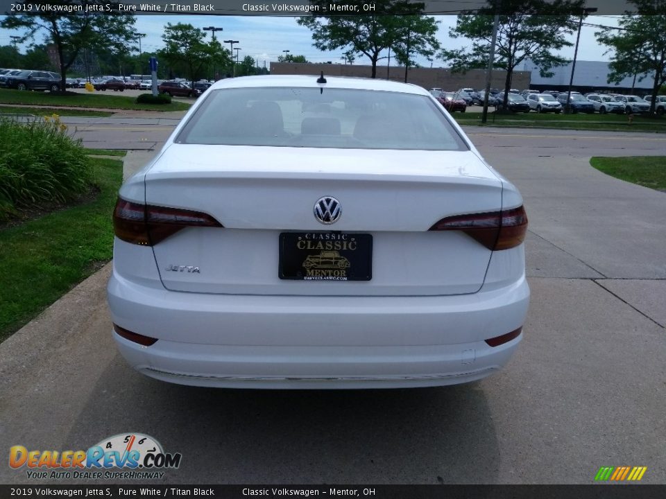 2019 Volkswagen Jetta S Pure White / Titan Black Photo #5