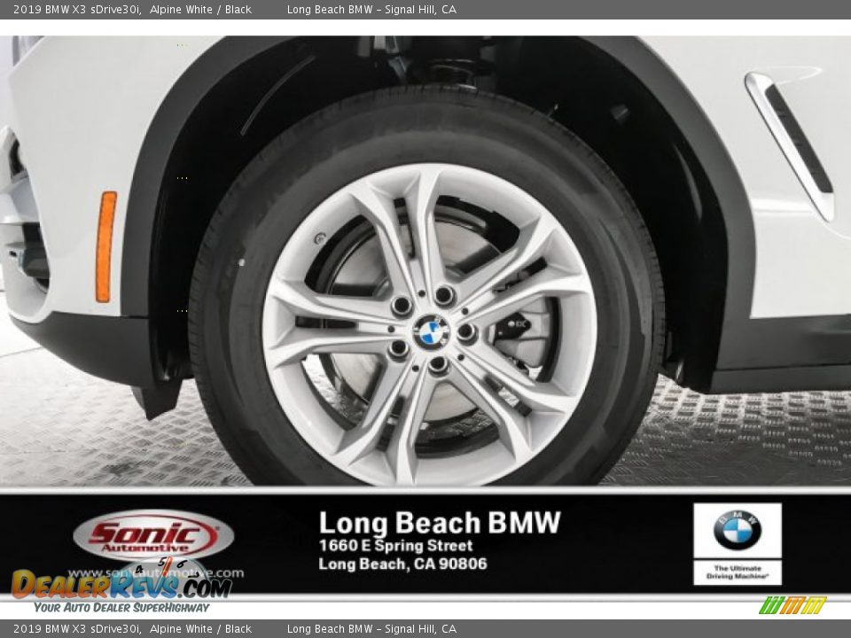 2019 BMW X3 sDrive30i Alpine White / Black Photo #9