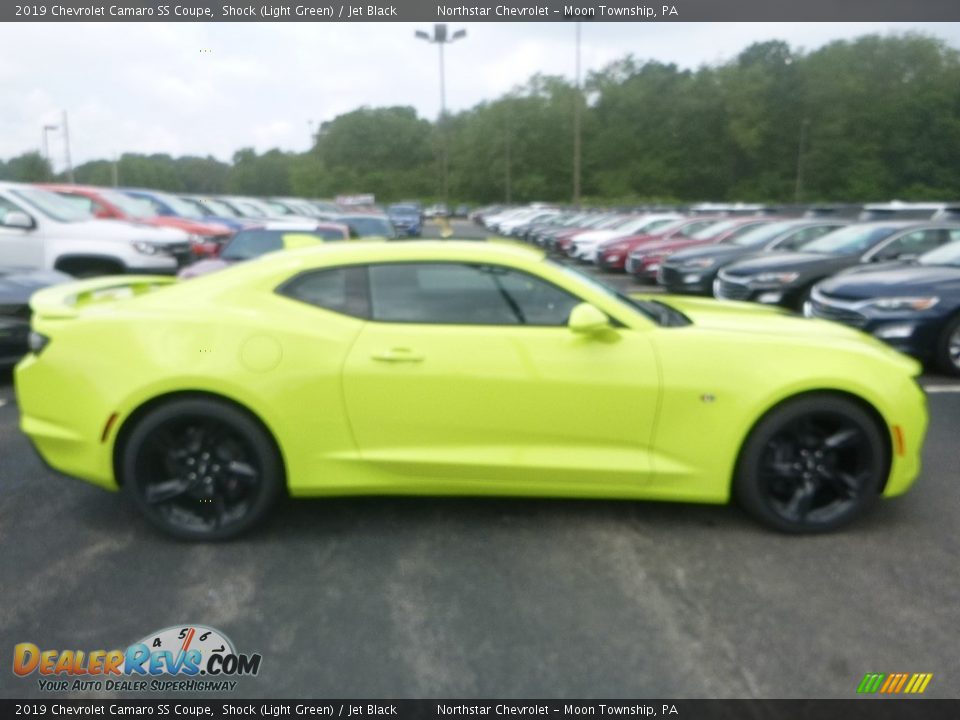 2019 Chevrolet Camaro SS Coupe Shock (Light Green) / Jet Black Photo #6