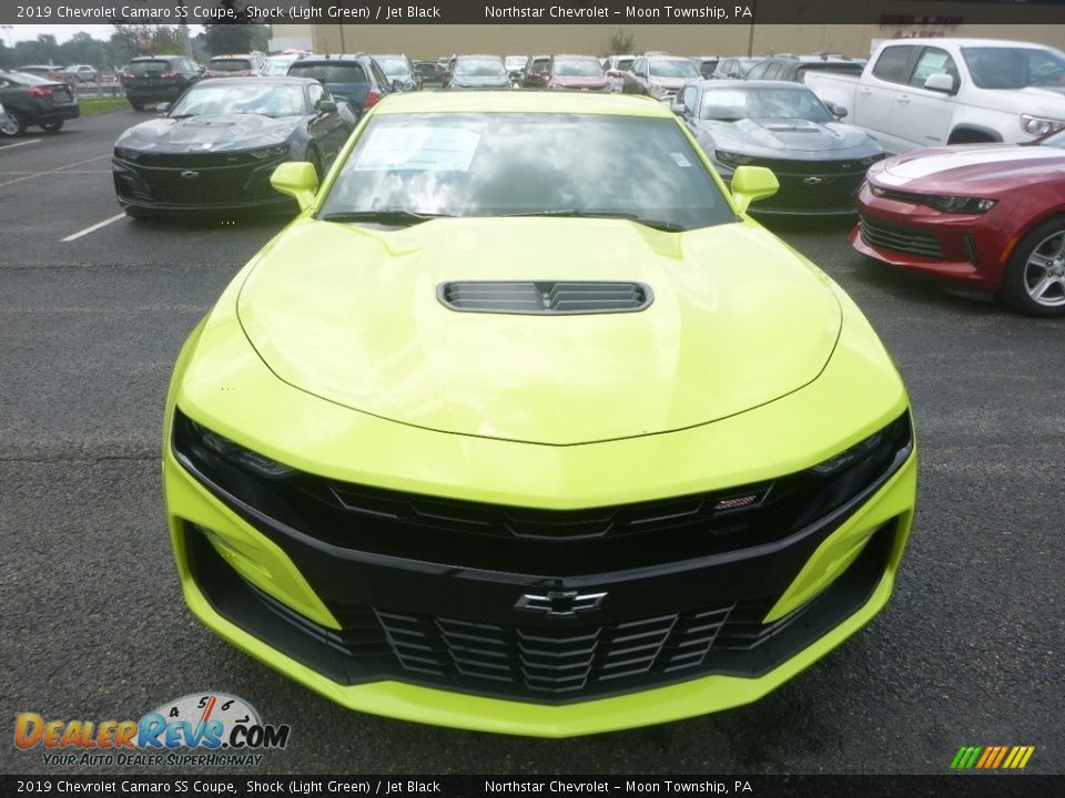 2019 Chevrolet Camaro SS Coupe Shock (Light Green) / Jet Black Photo #8